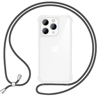 NALIA Handykette für iPhone 16 Pro Max – Transparentes Hybrid-Case & Band – HANGIT PRO (Anti-Gelb Rückseite & Verstellbar) – Marke aus Berlin