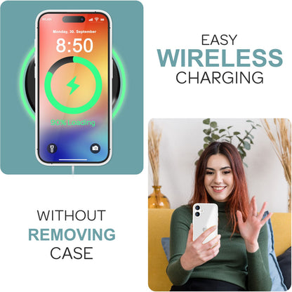 NALIA Matte Handyhülle für iPhone 16 – Stoßfester Silikon-Rahmen & Semi-Transparent – FUZION (Anti-Fingerprint Case) – Marke aus Berlin