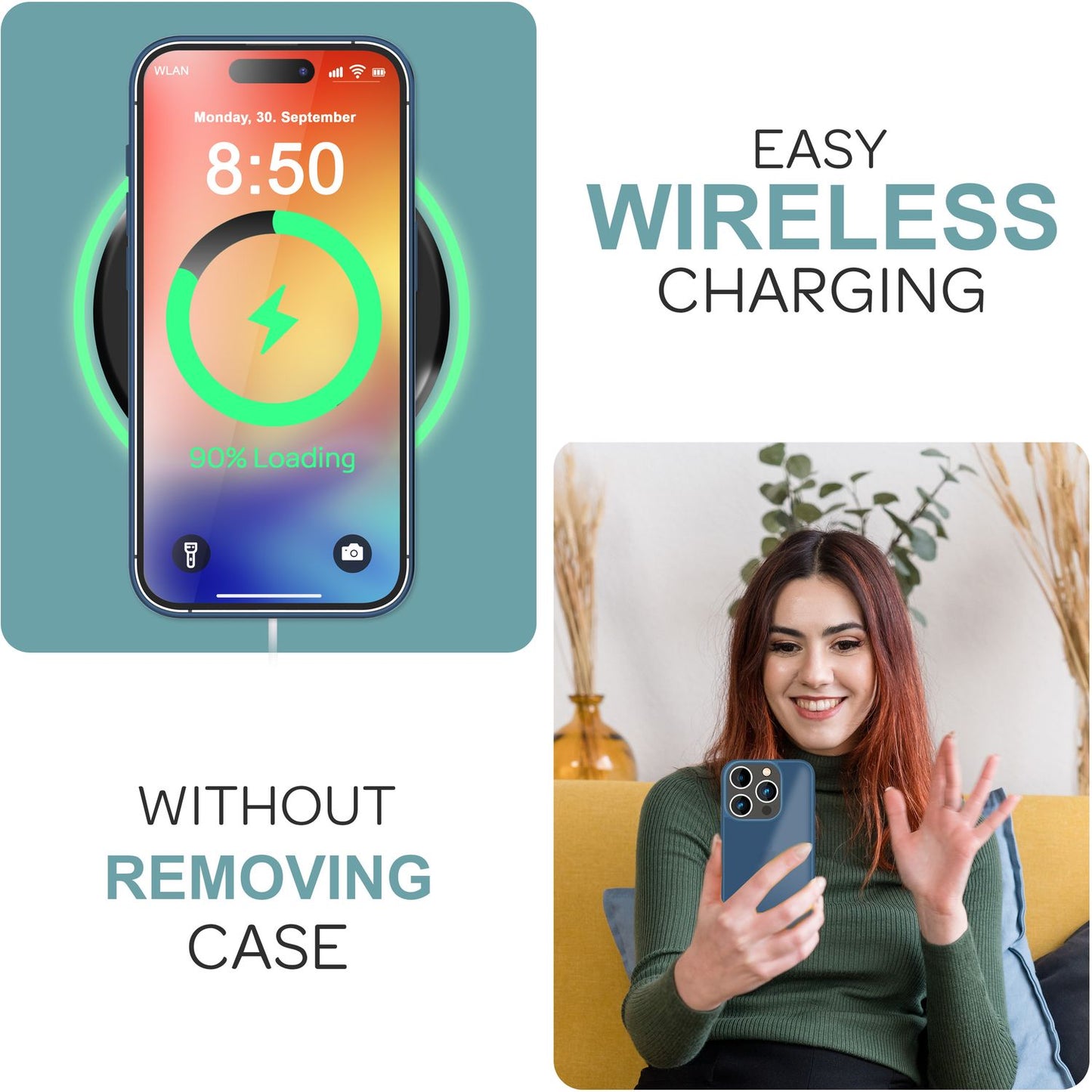 NALIA Matte Handyhülle für iPhone 16 Pro Max – Stoßfester Silikon-Rahmen & Semi-Transparent – FUZION (Anti-Fingerprint Case) – Marke aus Berlin