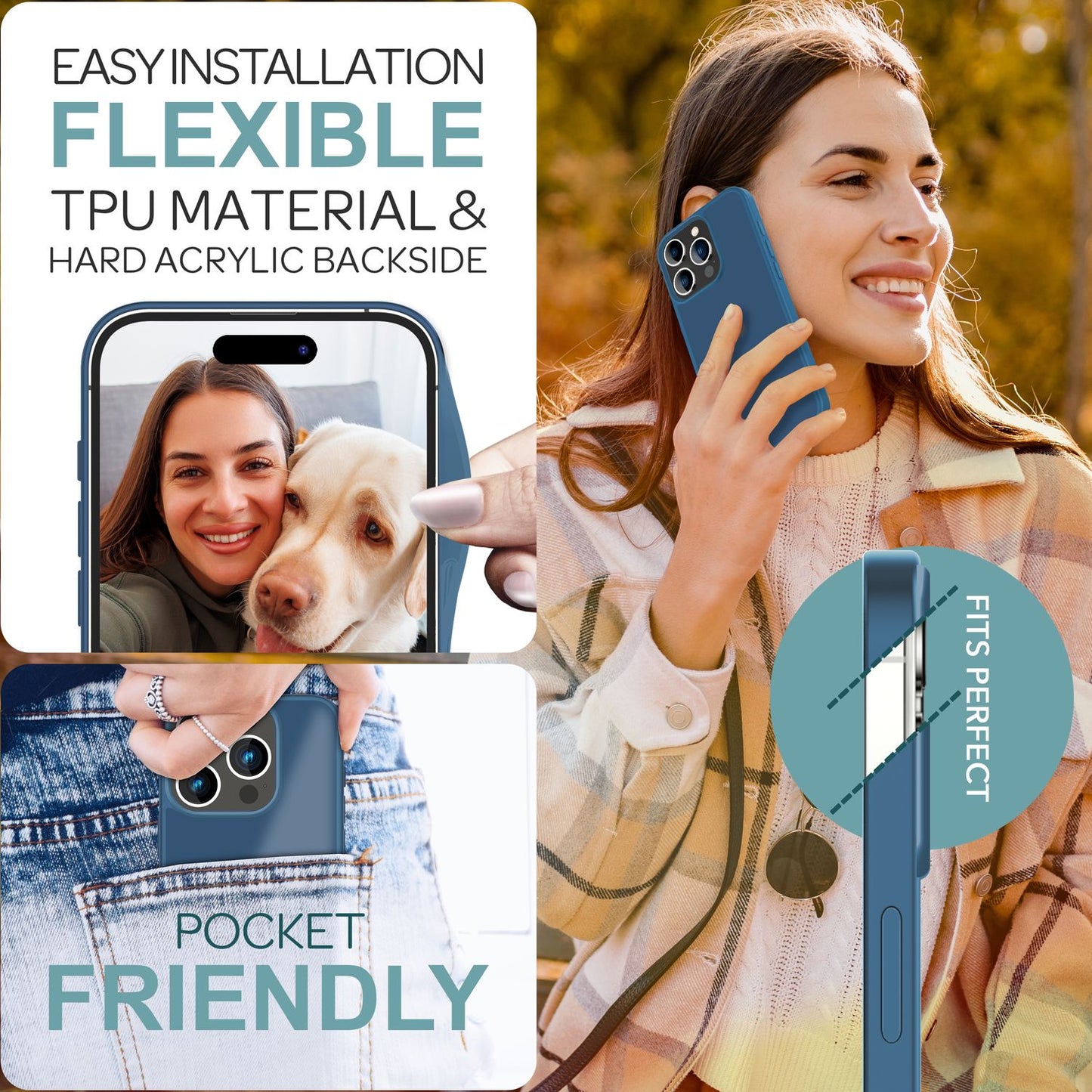 NALIA Matte Handyhülle für iPhone 16 Pro Max – Stoßfester Silikon-Rahmen & Semi-Transparent – FUZION (Anti-Fingerprint Case) – Marke aus Berlin