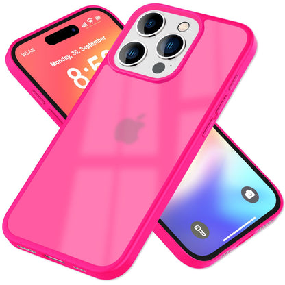 NALIA Matte Handyhülle für iPhone 16 Pro Max – Stoßfester Silikon-Rahmen & Semi-Transparent – FUZION (Anti-Fingerprint Case) – Marke aus Berlin