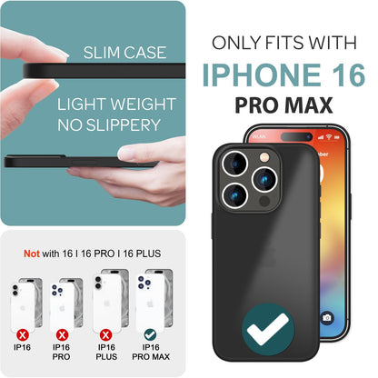 NALIA Matte Handyhülle für iPhone 16 Pro Max – Stoßfester Silikon-Rahmen & Semi-Transparent – FUZION (Anti-Fingerprint Case) – Marke aus Berlin