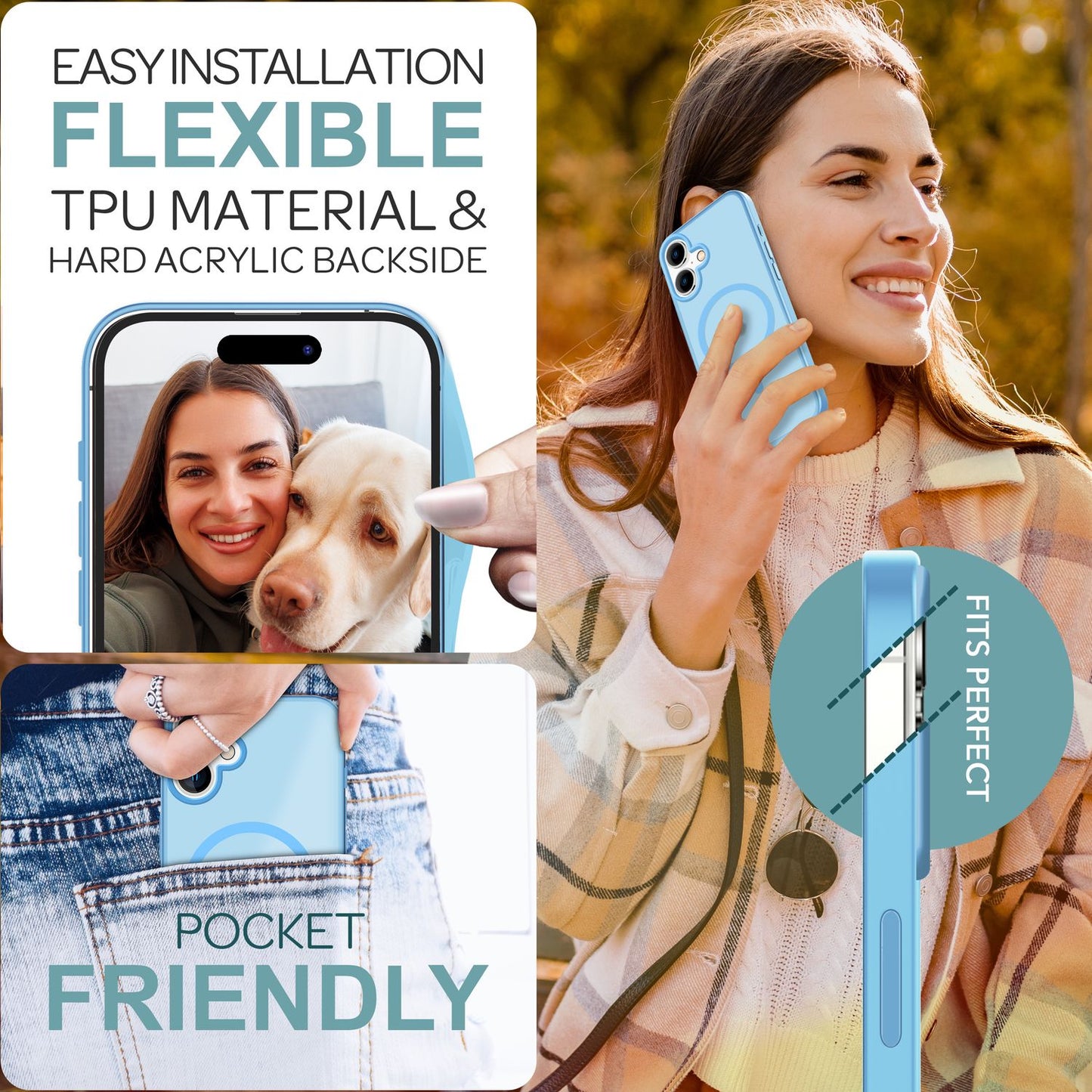 NALIA Magnet-Case für iPhone 16 – Matt-Transparent & MagSafe Kompatibel – MATTEX (Rutschfest, Stoßfest & Anti-Fingerabdruck) – Marke aus Berlin