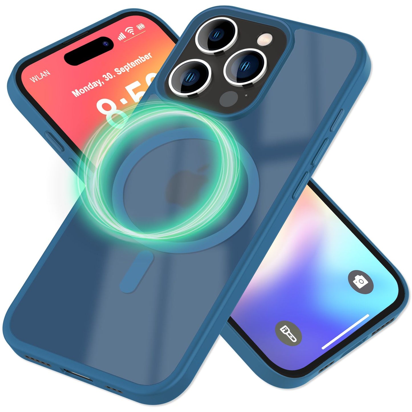 NALIA Magnet-Case für iPhone 16 Pro – Matt-Transparent & MagSafe Kompatibel – MATTEX (Rutschfest, Stoßfest & Anti-Fingerabdruck) – Marke aus Berlin
