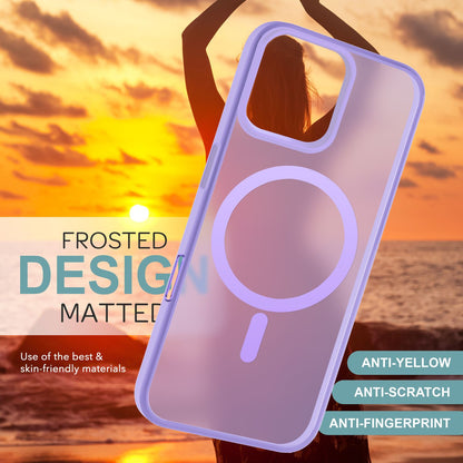 NALIA Magnet-Case für iPhone 16 Pro – Matt-Transparent & MagSafe Kompatibel – MATTEX (Rutschfest, Stoßfest & Anti-Fingerabdruck) – Marke aus Berlin
