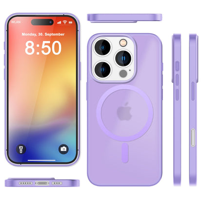 NALIA Magnet-Case für iPhone 16 Pro – Matt-Transparent & MagSafe Kompatibel – MATTEX (Rutschfest, Stoßfest & Anti-Fingerabdruck) – Marke aus Berlin