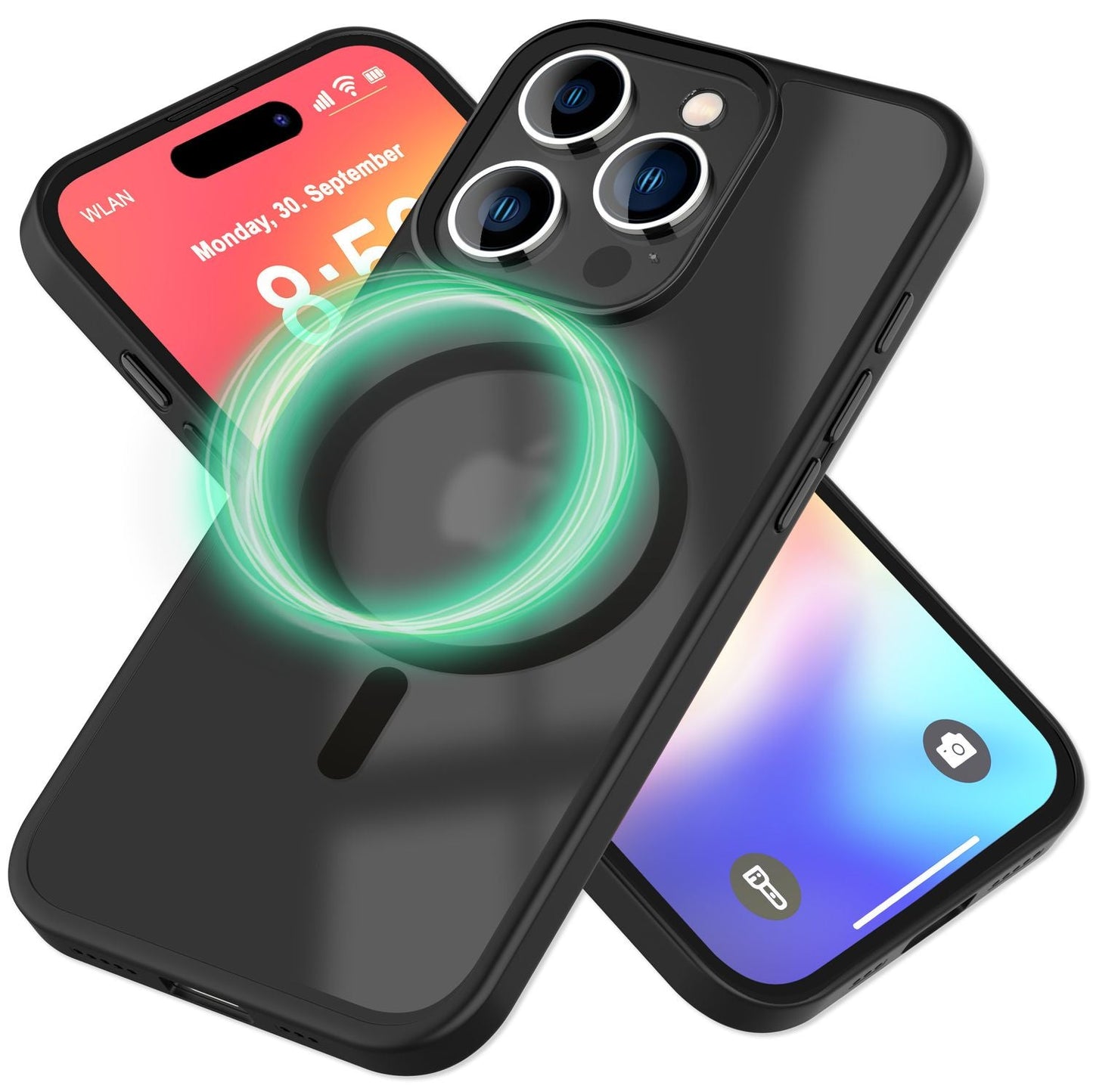 NALIA Magnet-Case für iPhone 16 Pro Max – Matt-Transparent & MagSafe Kompatibel – MATTEX (Rutschfest, Stoßfest & Anti-Fingerabdruck) – Marke aus Berlin