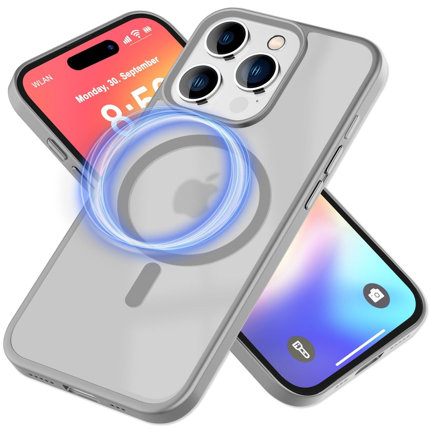 NALIA Magnet-Case für iPhone 16 Pro Max – Matt-Transparent & MagSafe Kompatibel – MATTEX (Rutschfest, Stoßfest & Anti-Fingerabdruck) – Marke aus Berlin