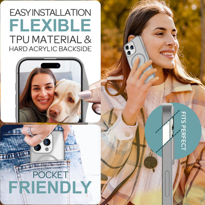 NALIA Magnet-Case für iPhone 16 Pro Max – Matt-Transparent & MagSafe Kompatibel – MATTEX (Rutschfest, Stoßfest & Anti-Fingerabdruck) – Marke aus Berlin