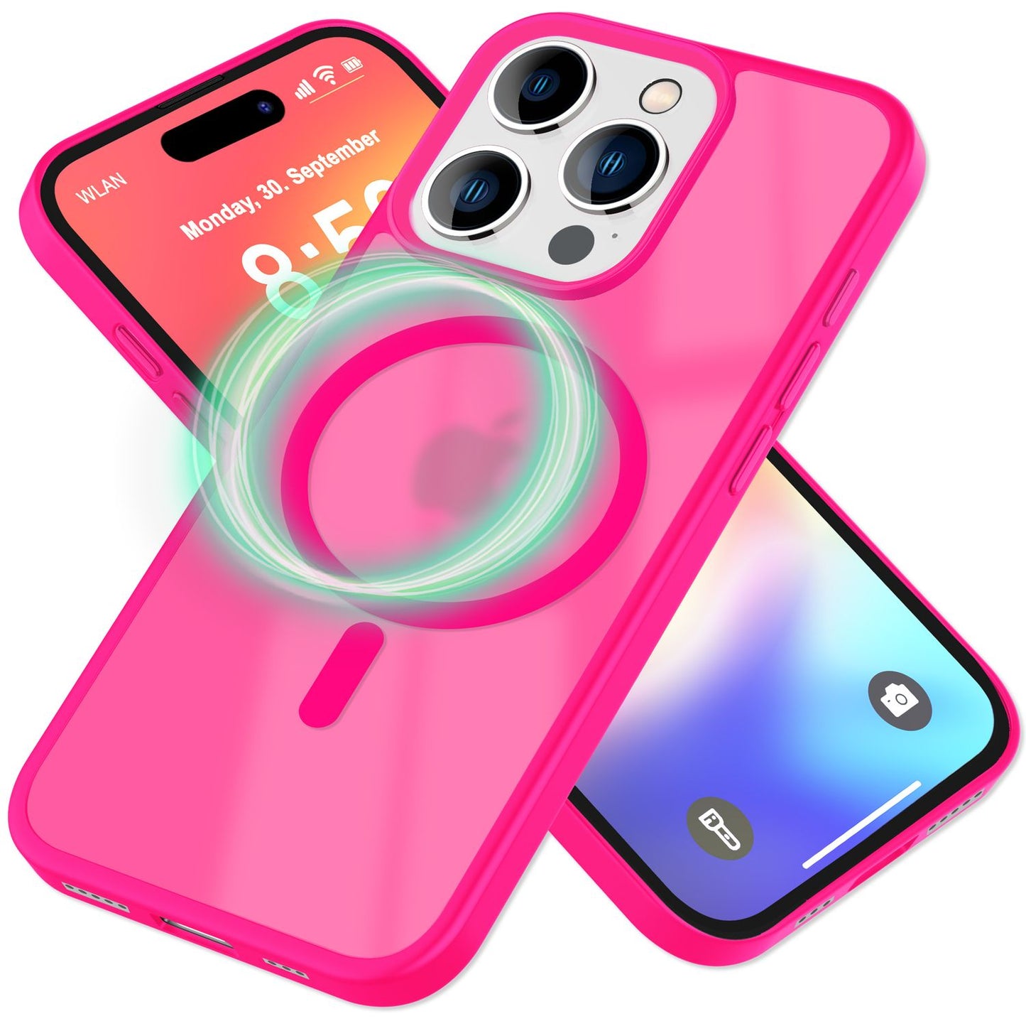 NALIA Magnet-Case für iPhone 16 Pro Max – Matt-Transparent & MagSafe Kompatibel – MATTEX (Rutschfest, Stoßfest & Anti-Fingerabdruck) – Marke aus Berlin