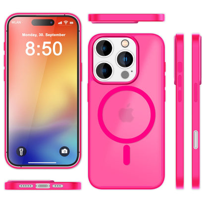 NALIA Magnet-Case für iPhone 16 Pro Max – Matt-Transparent & MagSafe Kompatibel – MATTEX (Rutschfest, Stoßfest & Anti-Fingerabdruck) – Marke aus Berlin