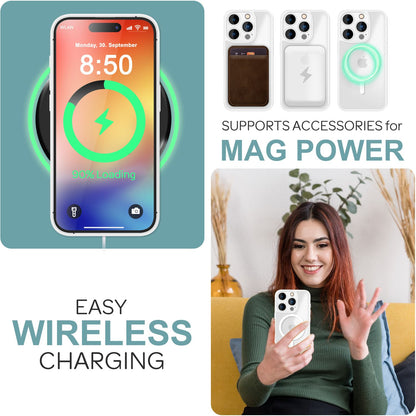 NALIA Magnet-Case für iPhone 16 Pro Max – Matt-Transparent & MagSafe Kompatibel – MATTEX (Rutschfest, Stoßfest & Anti-Fingerabdruck) – Marke aus Berlin
