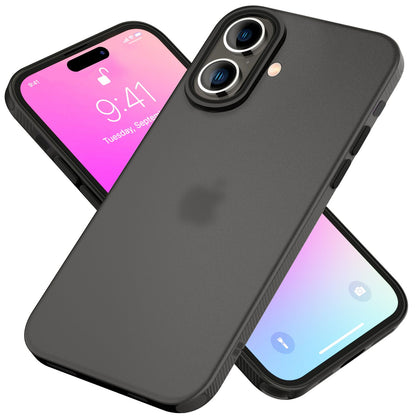 NALIA Silikonhülle für iPhone 16 – Matt & Griffig Soft-Touch – ASTRON (Flexibles TPU Case & Stoßfest) – Marke aus Berlin
