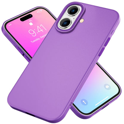 NALIA Silikonhülle für iPhone 16 – Matt & Griffig Soft-Touch – ASTRON (Flexibles TPU Case & Stoßfest) – Marke aus Berlin