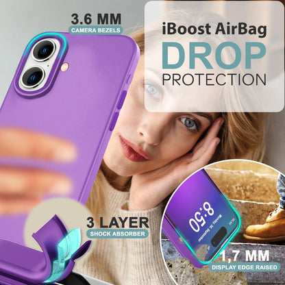 NALIA Silikonhülle für iPhone 16 – Matt & Griffig Soft-Touch – ASTRON (Flexibles TPU Case & Stoßfest) – Marke aus Berlin