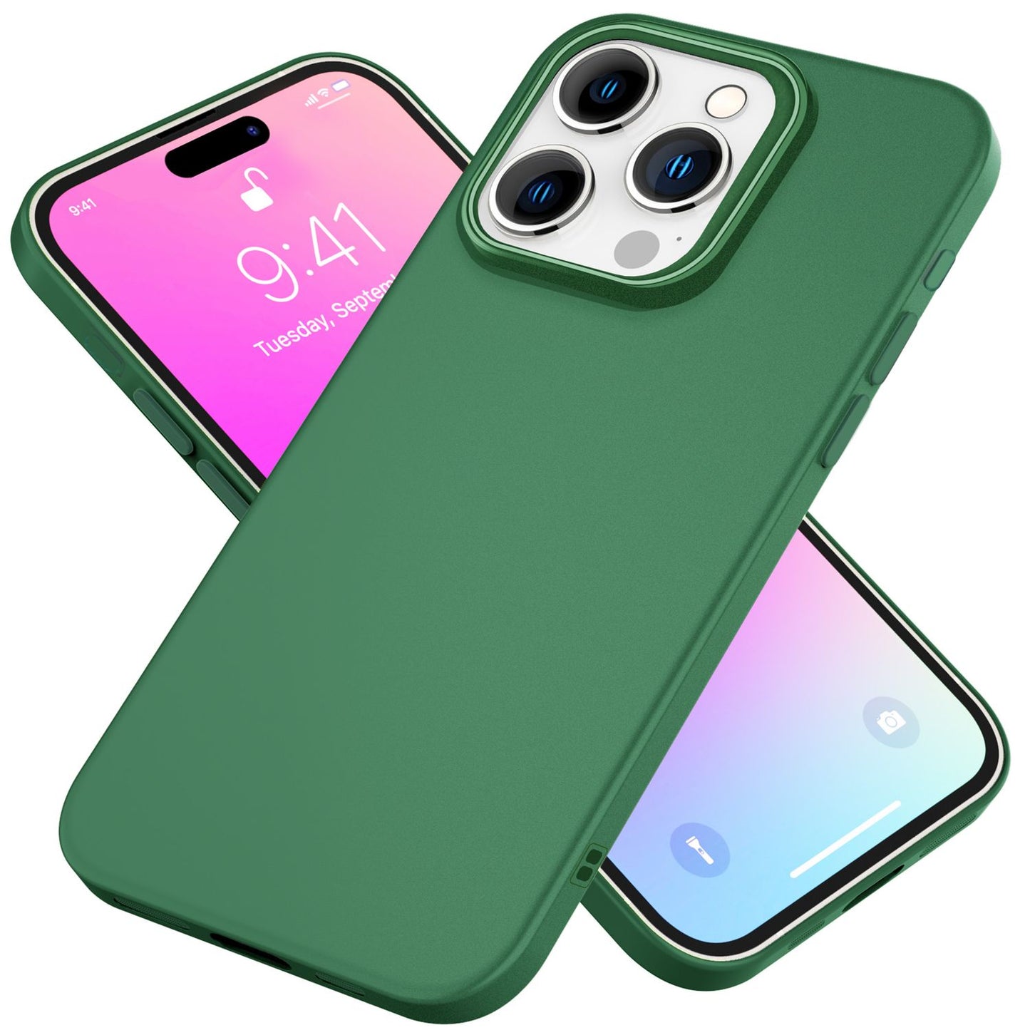 NALIA Silikonhülle für iPhone 16 Pro – Matt & Griffig Soft-Touch – ASTRON (Flexibles TPU Case & Stoßfest) – Marke aus Berlin