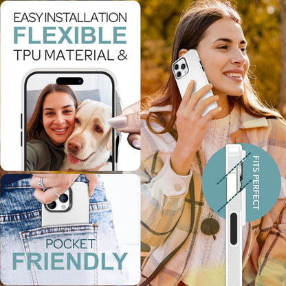 NALIA Silikonhülle für iPhone 16 Pro – Matt & Griffig Soft-Touch – ASTRON (Flexibles TPU Case & Stoßfest) – Marke aus Berlin
