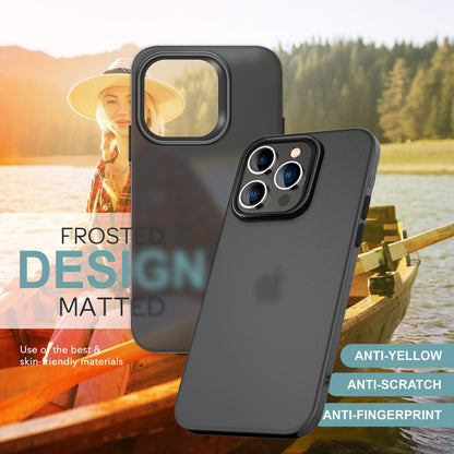 NALIA Silikonhülle für iPhone 16 Pro Max – Matt & Griffig Soft-Touch – ASTRON (Flexibles TPU Case & Stoßfest) – Marke aus Berlin
