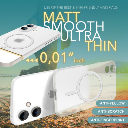 NALIA Ultra-Slim Hardcase für iPhone 16 – MagSafe kompatibel & 0.3mm Dünn – THINIX (Mattes & Schlankes Case) – Marke aus Berlin