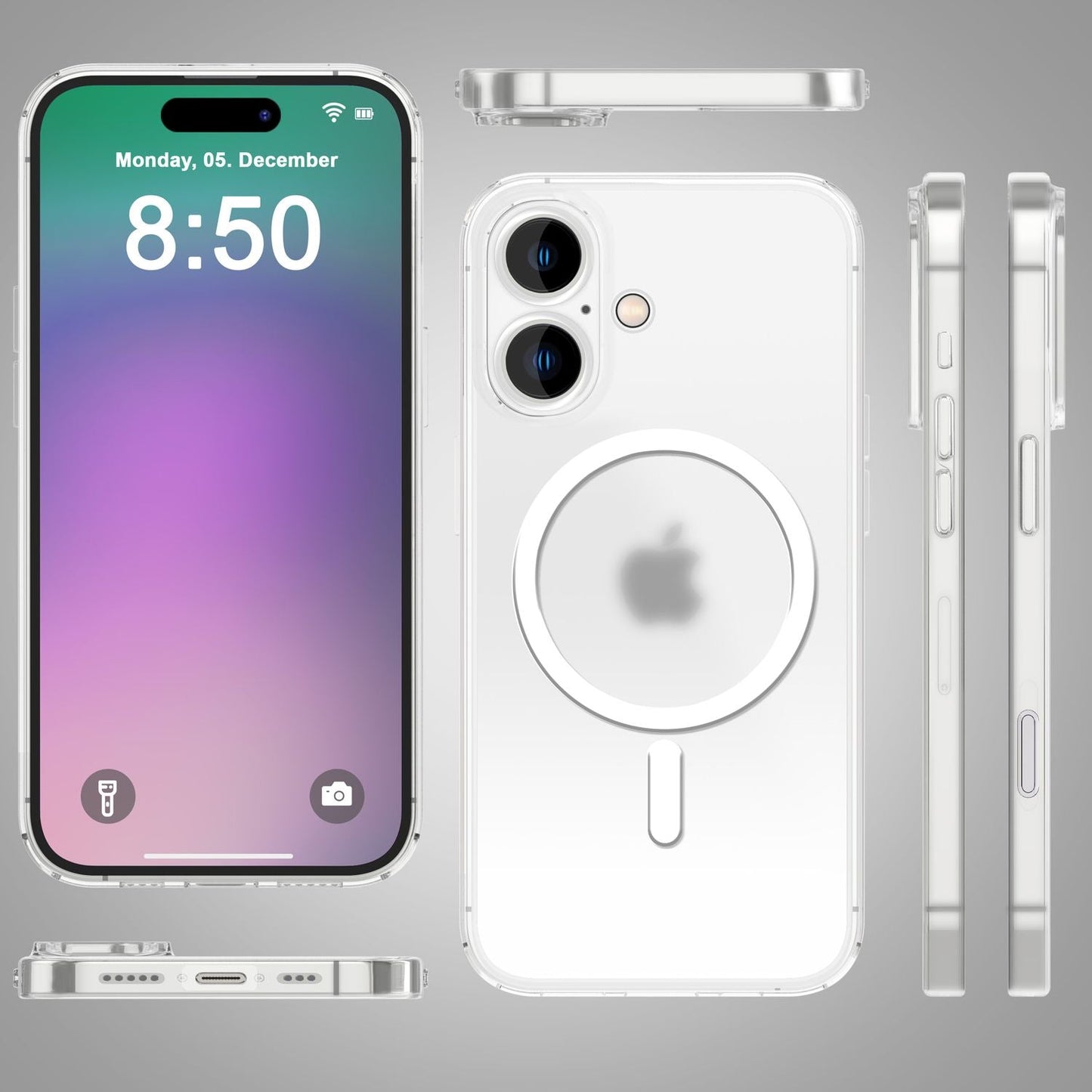 NALIA Ultra-Slim Hardcase für iPhone 16 – MagSafe kompatibel & 0.3mm Dünn – THINIX (Mattes & Schlankes Case) – Marke aus Berlin