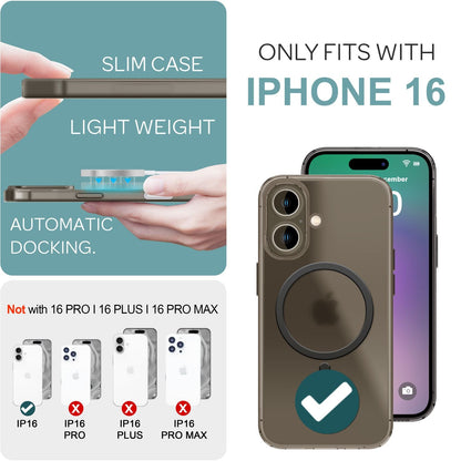 NALIA Ultra-Slim Hardcase für iPhone 16 – MagSafe kompatibel & 0.3mm Dünn – THINIX (Mattes & Schlankes Case) – Marke aus Berlin