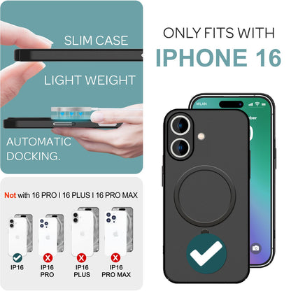 NALIA Ultra-Slim Hardcase für iPhone 16 – MagSafe kompatibel & 0.3mm Dünn – THINIX (Mattes & Schlankes Case) – Marke aus Berlin