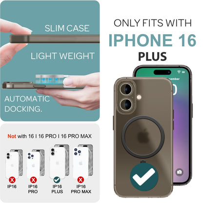 NALIA Ultra-Slim Hardcase für iPhone 16 Plus – MagSafe kompatibel & 0.3mm Dünn – THINIX (Mattes & Schlankes Case) – Marke aus Berlin