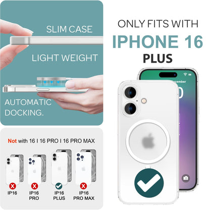NALIA Ultra-Slim Hardcase für iPhone 16 Plus – MagSafe kompatibel & 0.3mm Dünn – THINIX (Mattes & Schlankes Case) – Marke aus Berlin