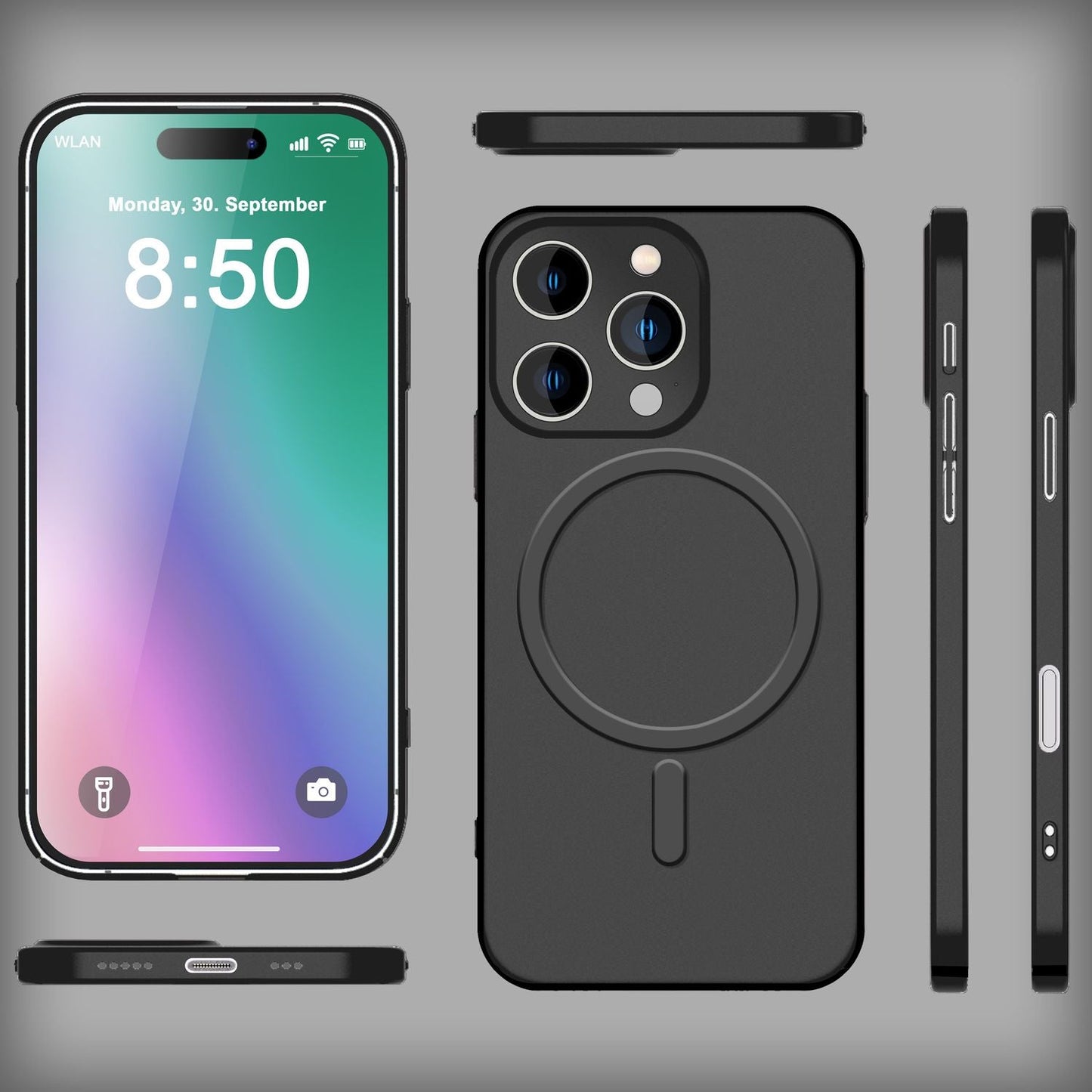 NALIA Ultra-Slim Hardcase für iPhone 16 Pro – MagSafe kompatibel & 0.3mm Dünn – THINIX (Mattes & Schlankes Case) – Marke aus Berlin
