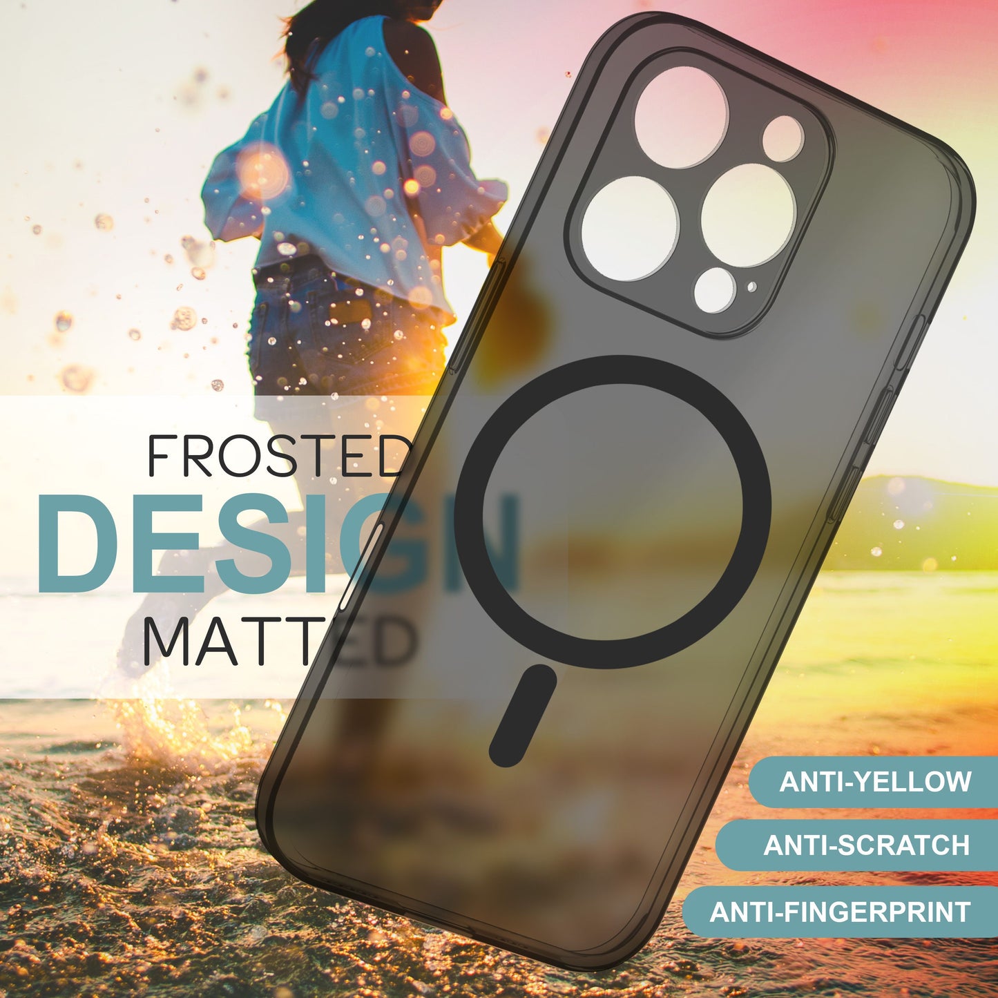NALIA Ultra-Slim Hardcase für iPhone 16 Pro – MagSafe kompatibel & 0.3mm Dünn – THINIX (Mattes & Schlankes Case) – Marke aus Berlin