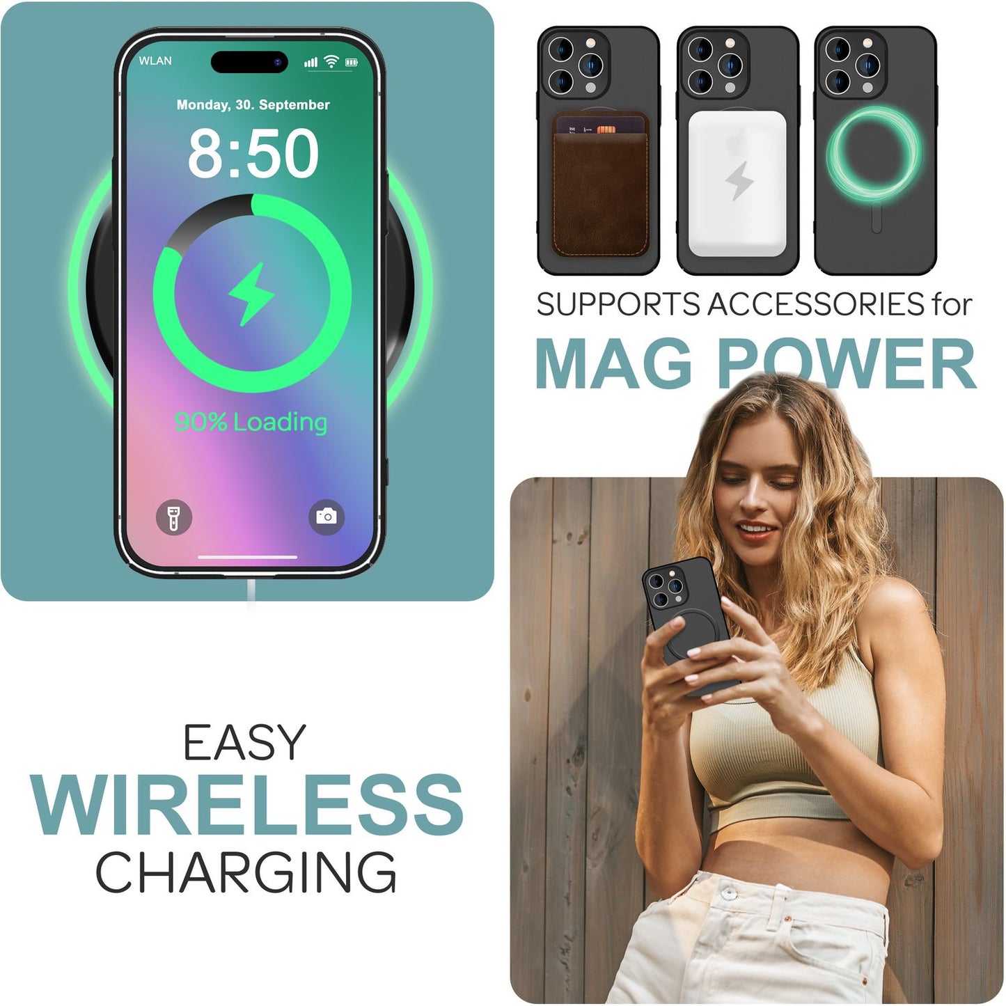 NALIA Ultra-Slim Hardcase für iPhone 16 Pro Max – MagSafe kompatibel & 0.3mm Dünn – THINIX (Mattes & Schlankes Case) – Marke aus Berlin