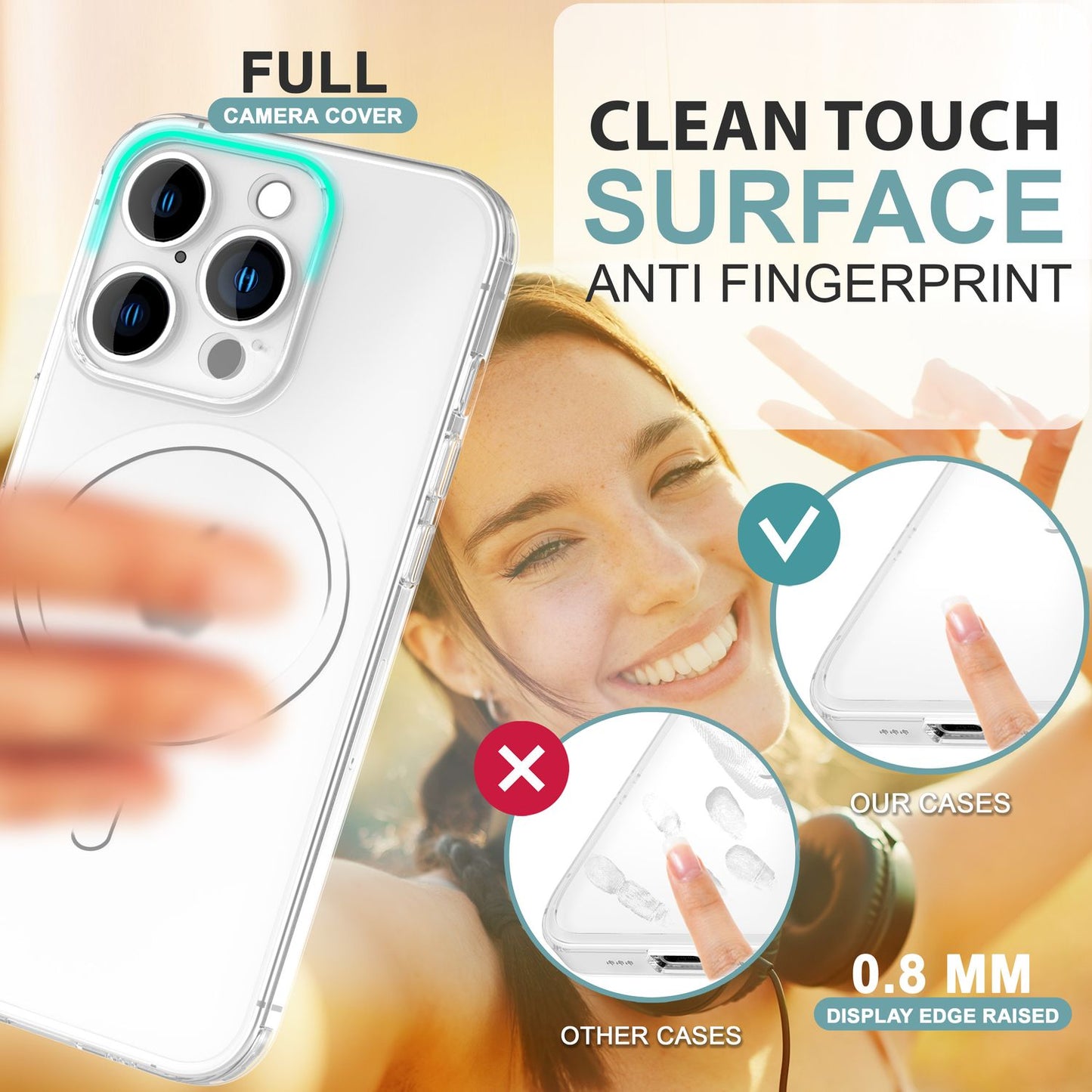 NALIA Ultra-Slim Hardcase für iPhone 16 Pro Max – MagSafe kompatibel & 0.3mm Dünn – THINIX (Mattes & Schlankes Case) – Marke aus Berlin