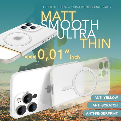 NALIA Ultra-Slim Hardcase für iPhone 16 Pro Max – MagSafe kompatibel & 0.3mm Dünn – THINIX (Mattes & Schlankes Case) – Marke aus Berlin