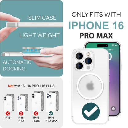 NALIA Ultra-Slim Hardcase für iPhone 16 Pro Max – MagSafe kompatibel & 0.3mm Dünn – THINIX (Mattes & Schlankes Case) – Marke aus Berlin