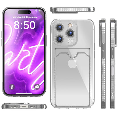NALIA Neon Silikonhülle für iPhone 16 Pro Max – Kartenfach & Knallige Signal-Farbe – CARDPOP (Anti-Shock Handyhülle) – Marke aus Berlin
