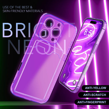 NALIA Neon Silikonhülle für iPhone 16 Pro Max – Kartenfach & Knallige Signal-Farbe – CARDPOP (Anti-Shock Handyhülle) – Marke aus Berlin