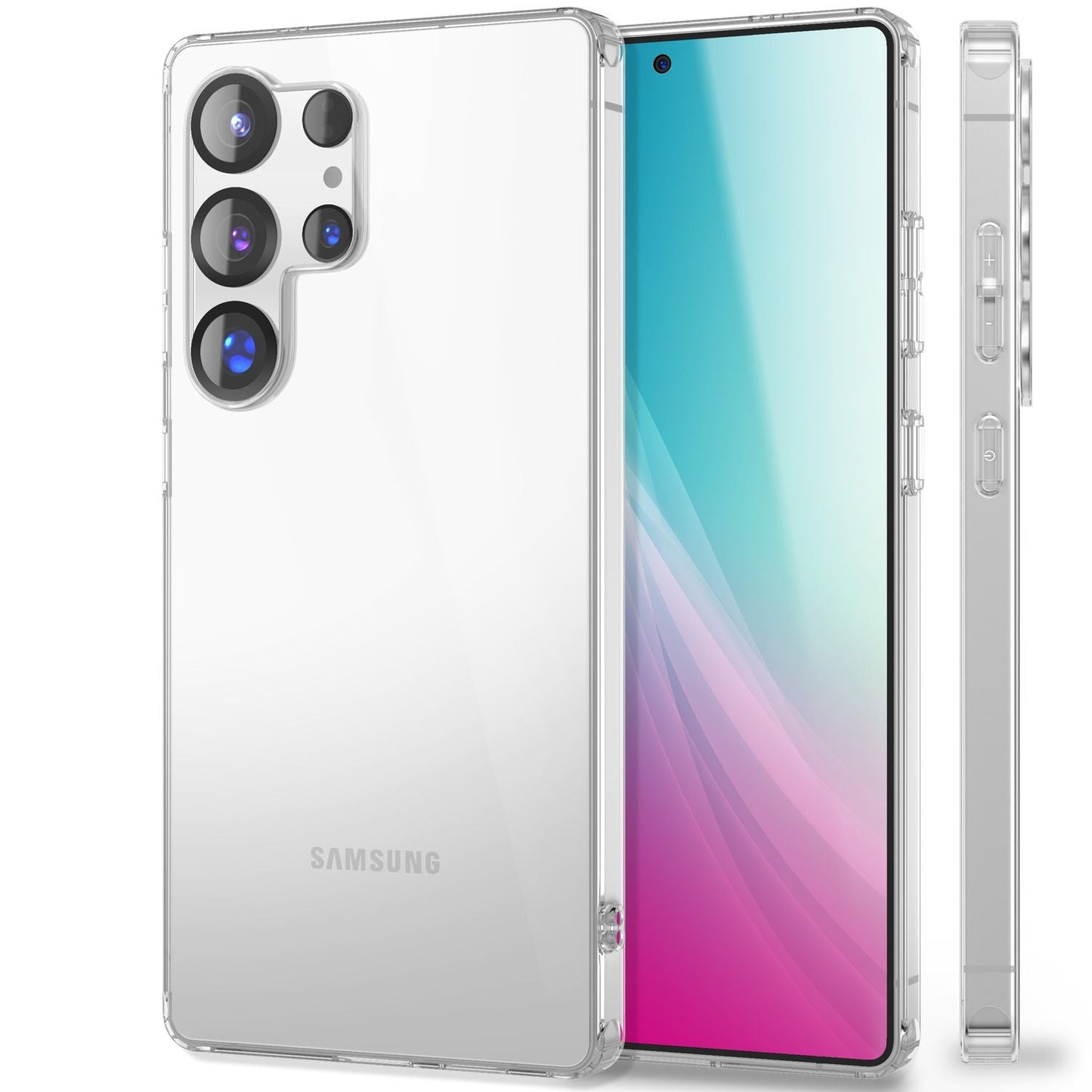 NALIA Transparente Silikonhülle für Samsung Galaxy S25 Ultra – Anti-Gelb & Rutschfest – GLAZE (Handyhülle Kristallklar, Schlank & Stoßfest) – Marke aus Berlin