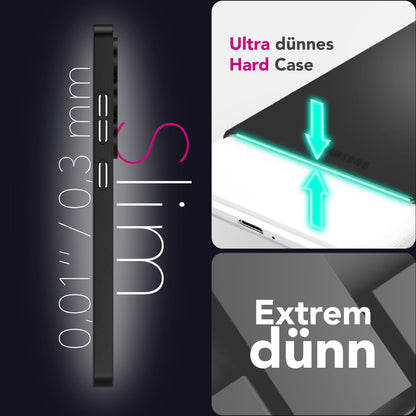 NALIA Ultra Slim Hardcase für Samsung Galaxy S25 Plus – Matt & 0.3mm Dünn – PHANTOM (Dünnes Cover & Kamera-Vollschutz) – Marke aus Berlin