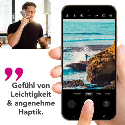 NALIA Ultra Slim Hardcase für Samsung Galaxy S25 Plus – Matt & 0.3mm Dünn – PHANTOM (Dünnes Cover & Kamera-Vollschutz) – Marke aus Berlin