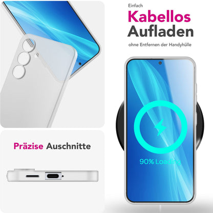 NALIA Ultra Slim Hardcase für Samsung Galaxy S25 Plus – Matt & 0.3mm Dünn – PHANTOM (Dünnes Cover & Kamera-Vollschutz) – Marke aus Berlin