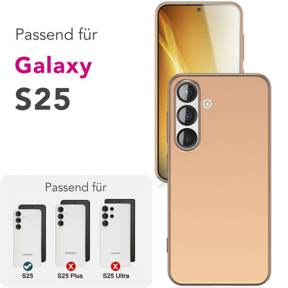 NALIA Ultra Slim Hardcase für Samsung Galaxy S25 – Anti-Fingerabdruck & 0.5mm Dünn – PUREFIT (Matt & Leicht) – Marke aus Berlin