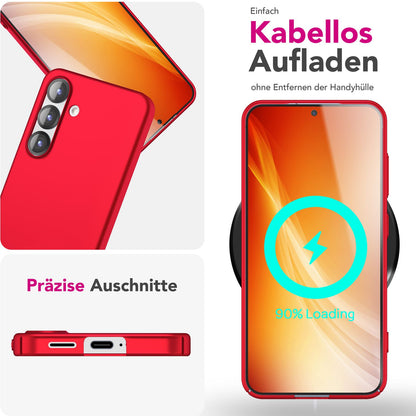 NALIA Ultra Slim Hardcase für Samsung Galaxy S25 – Anti-Fingerabdruck & 0.5mm Dünn – PUREFIT (Matt & Leicht) – Marke aus Berlin