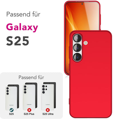 NALIA Ultra Slim Hardcase für Samsung Galaxy S25 – Anti-Fingerabdruck & 0.5mm Dünn – PUREFIT (Matt & Leicht) – Marke aus Berlin