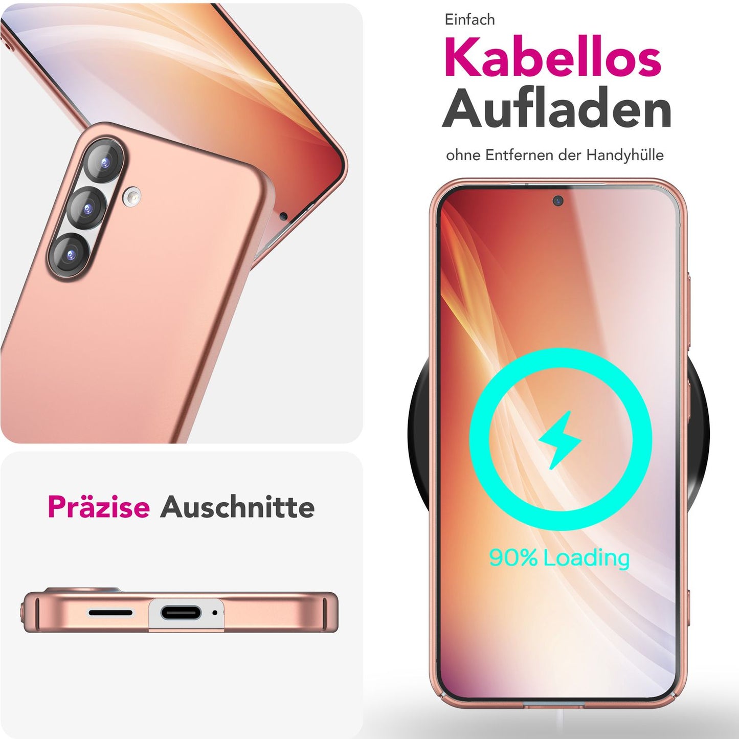 NALIA Ultra Slim Hardcase für Samsung Galaxy S25 – Anti-Fingerabdruck & 0.5mm Dünn – PUREFIT (Matt & Leicht) – Marke aus Berlin