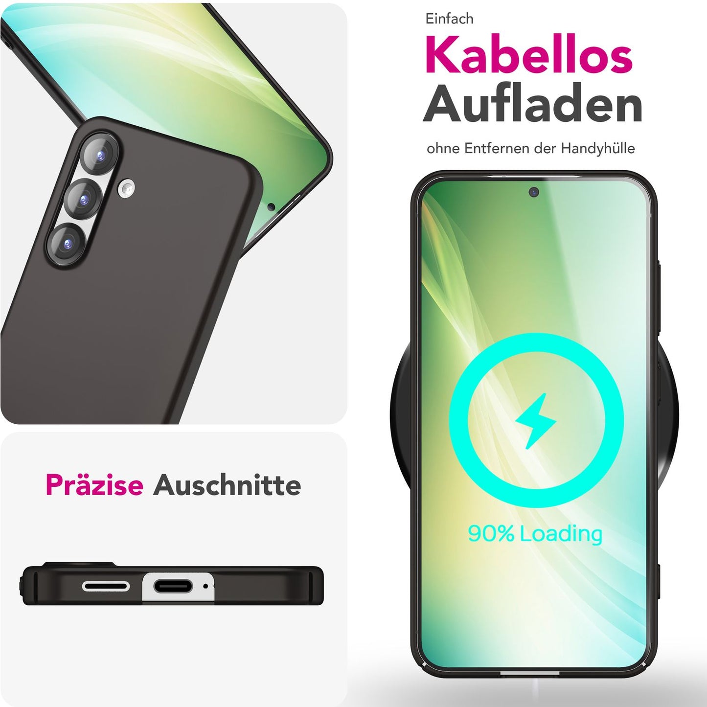 NALIA Ultra Slim Hardcase für Samsung Galaxy S25 Plus – Anti-Fingerabdruck & 0.5mm Dünn – PUREFIT (Matt & Leicht) – Marke aus Berlin