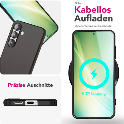 NALIA Ultra Slim Hardcase für Samsung Galaxy S25 Plus – Anti-Fingerabdruck & 0.5mm Dünn – PUREFIT (Matt & Leicht) – Marke aus Berlin