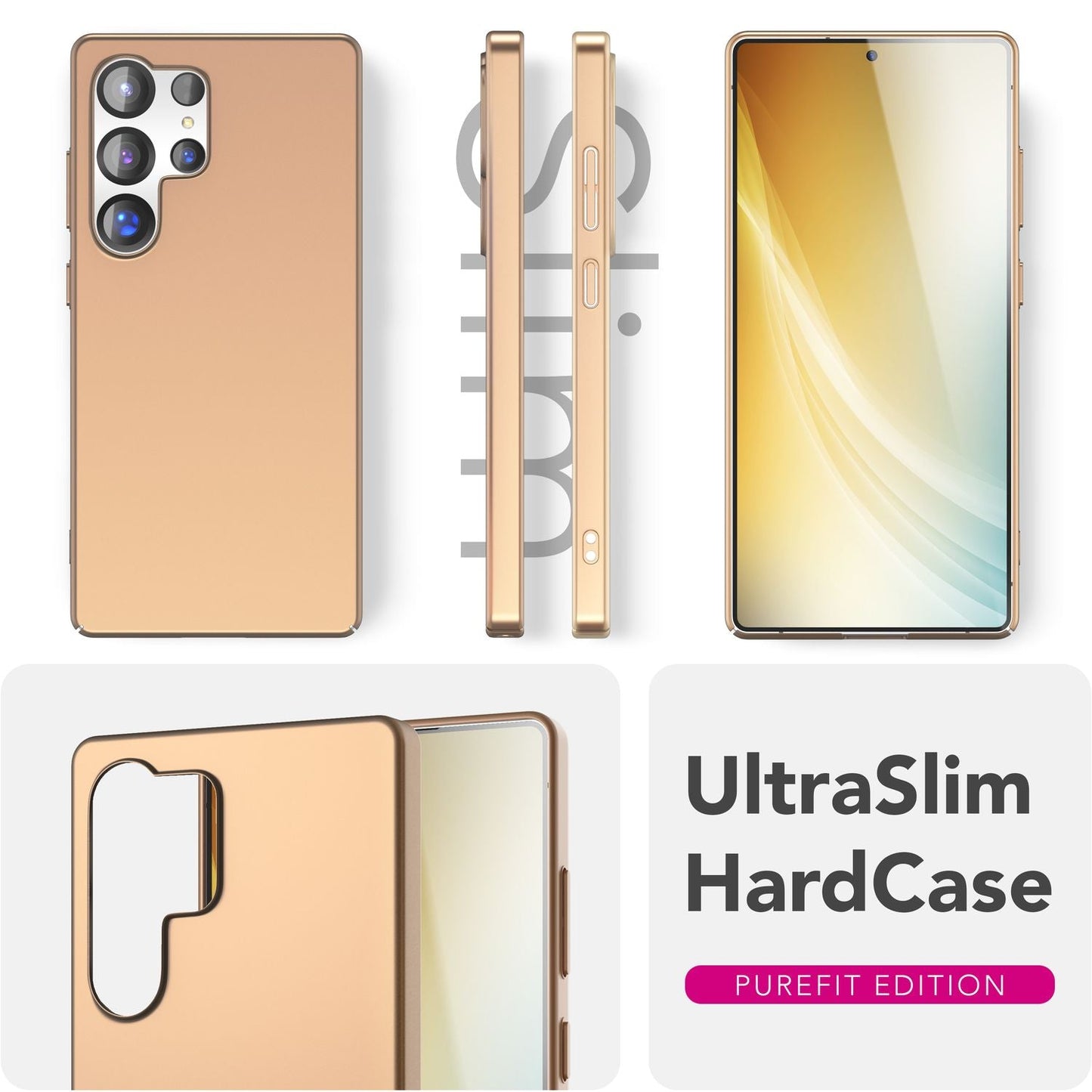 NALIA Ultra Slim Hardcase für Samsung Galaxy S25 Ultra – Anti-Fingerabdruck & 0.5mm Dünn – PUREFIT (Matt & Leicht) – Marke aus Berlin