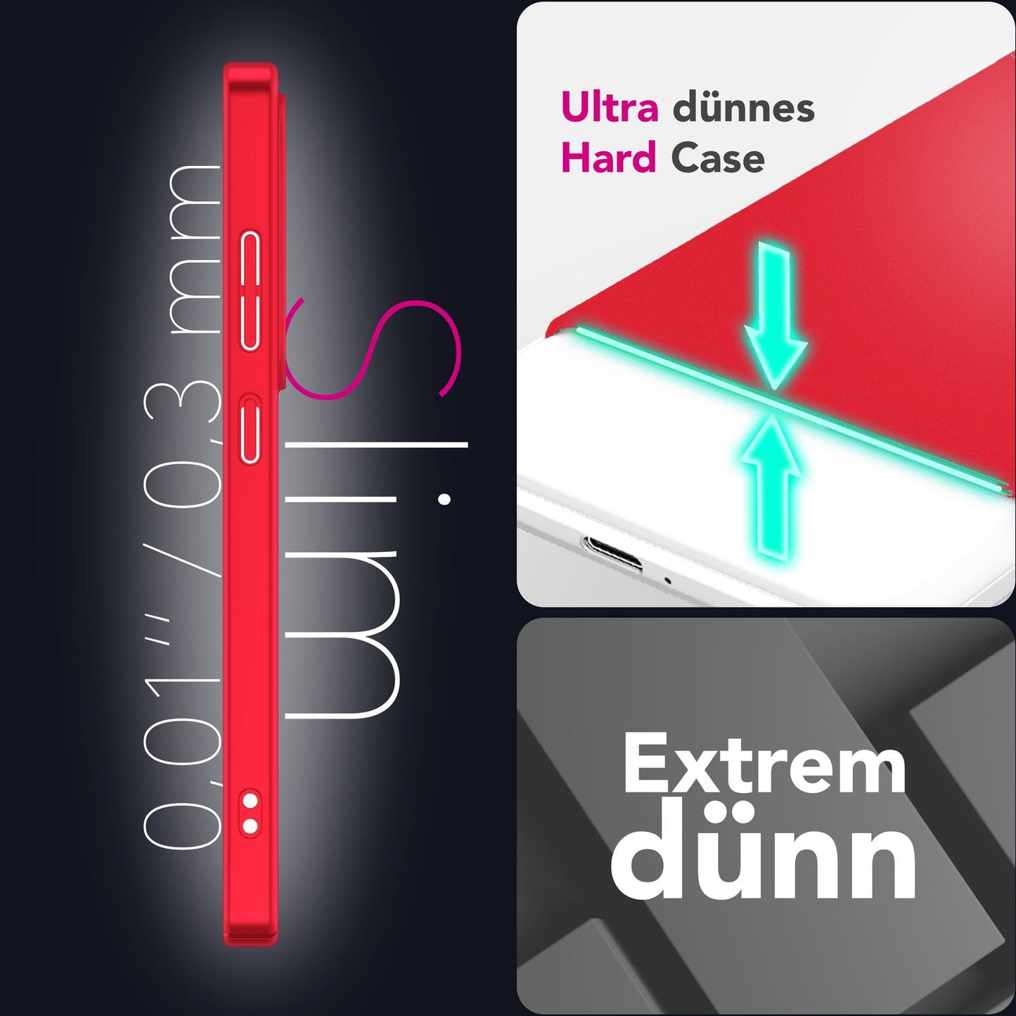 NALIA Ultra Slim Hardcase für Samsung Galaxy S25 Ultra – Anti-Fingerabdruck & 0.5mm Dünn – PUREFIT (Matt & Leicht) – Marke aus Berlin