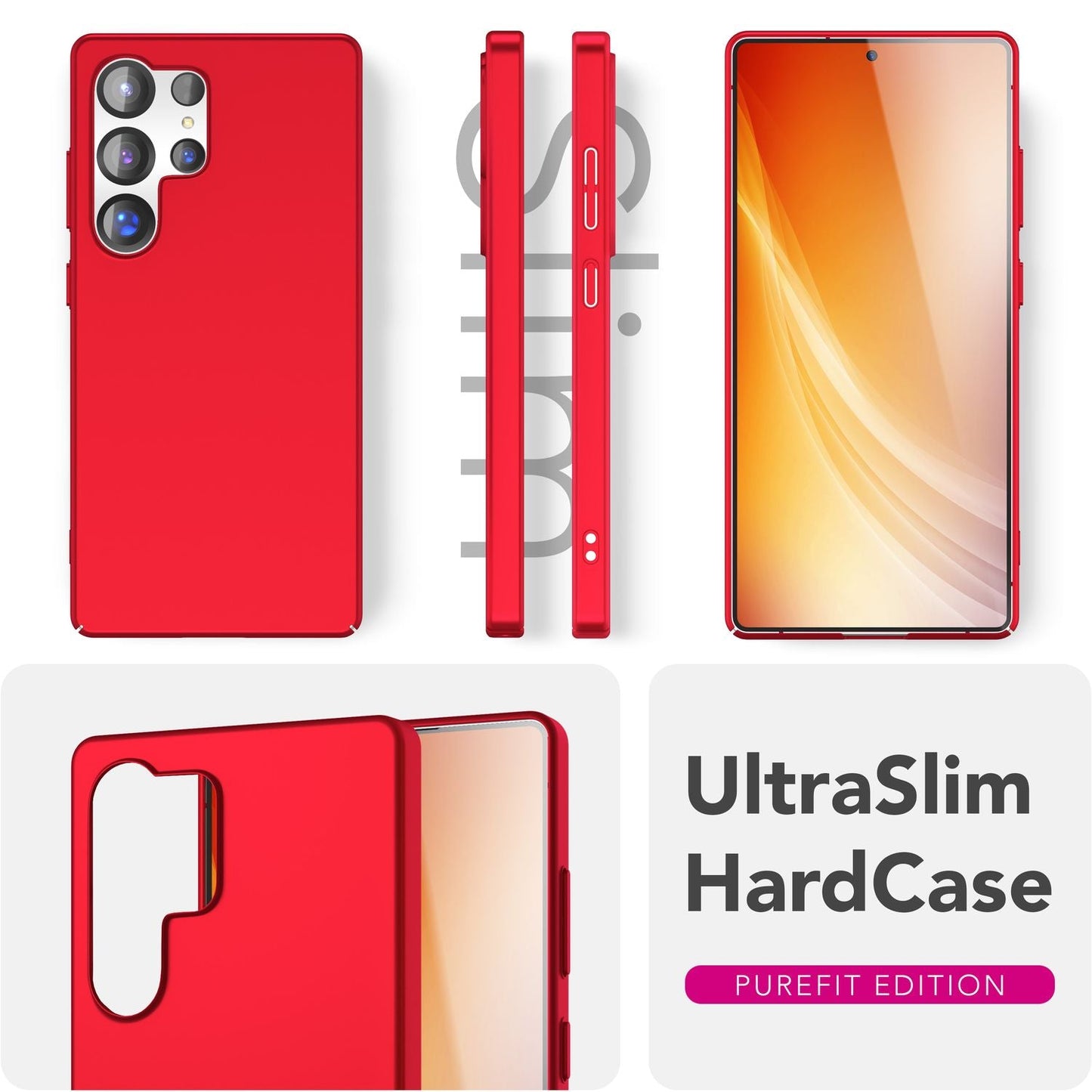 NALIA Ultra Slim Hardcase für Samsung Galaxy S25 Ultra – Anti-Fingerabdruck & 0.5mm Dünn – PUREFIT (Matt & Leicht) – Marke aus Berlin