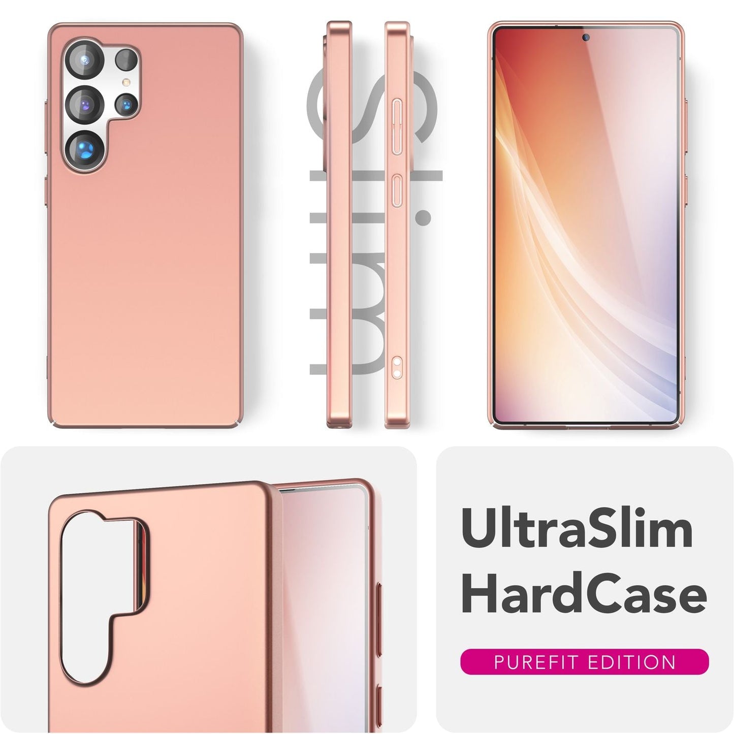 NALIA Ultra Slim Hardcase für Samsung Galaxy S25 Ultra – Anti-Fingerabdruck & 0.5mm Dünn – PUREFIT (Matt & Leicht) – Marke aus Berlin